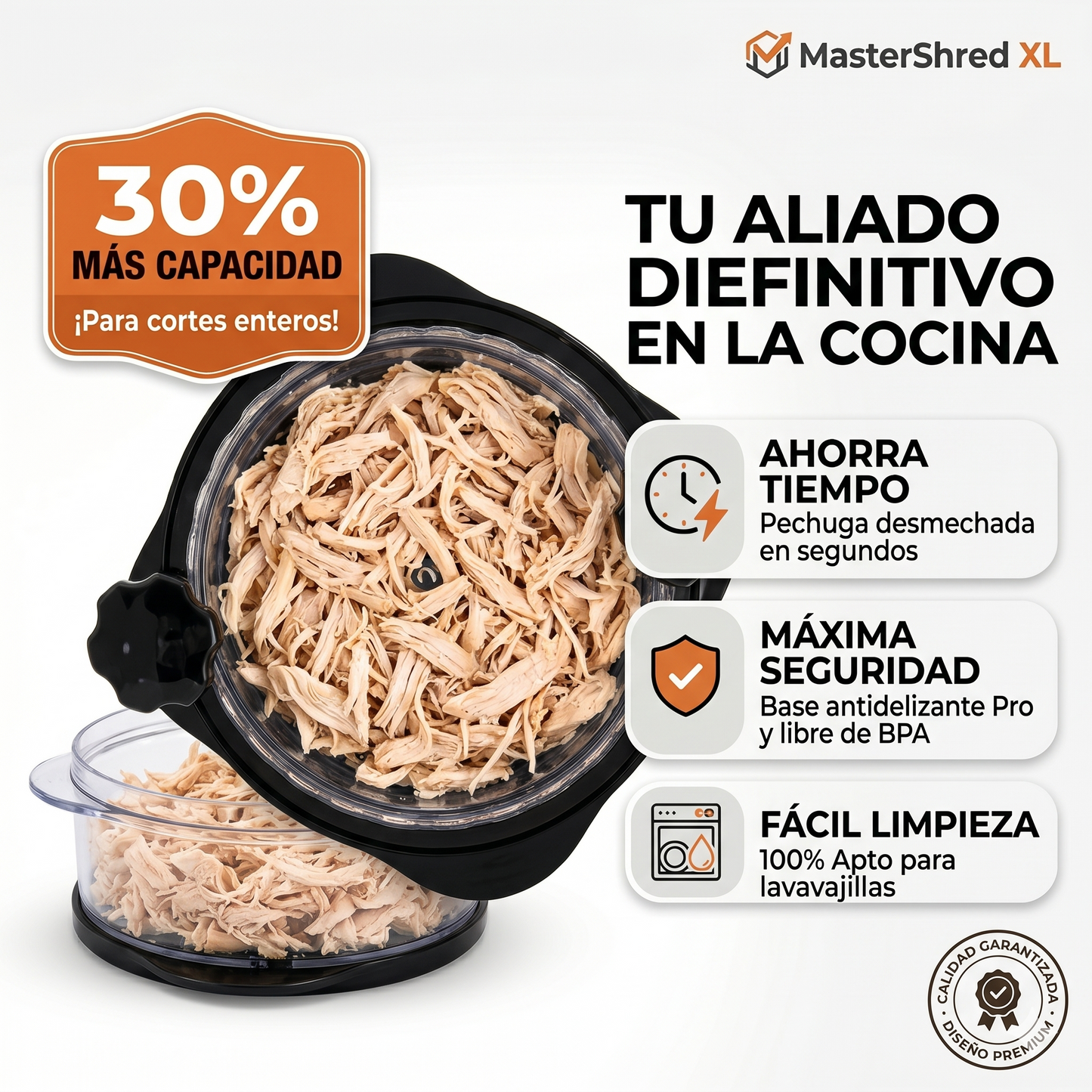 ShredMaster XL – Desmechador de Pollo Profesional